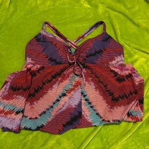 Swimsuits For All Multicolor Swim Top